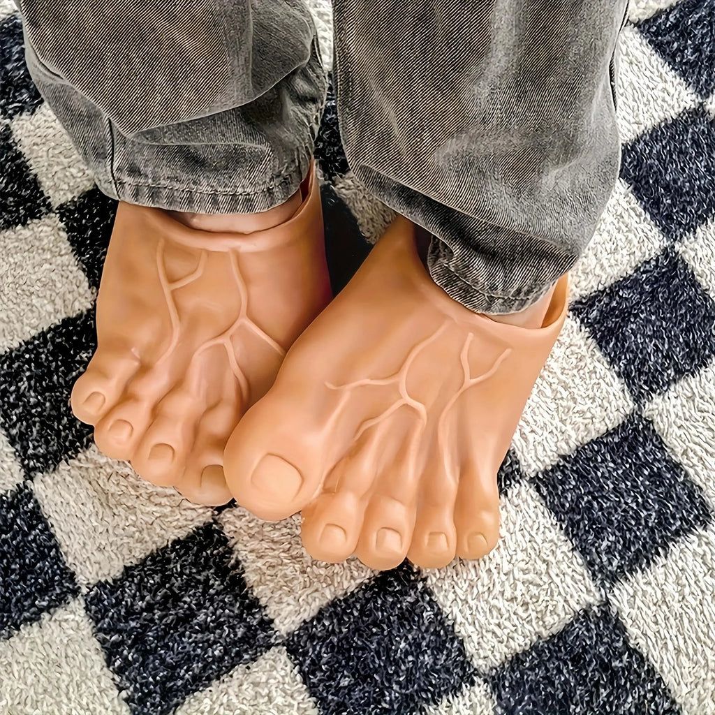 Funny Prank Shoes with Realistic Toenails | Oversized Gag Gift for Costume Parties