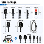 6-Piece HVAC Copper Pipe Swaging Drill Bit Set Repair Tool