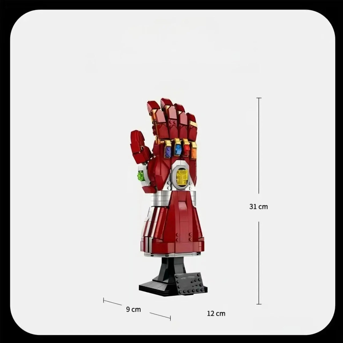 2026 New Creative Brick Model Building Blocks, Gold Infinite Nano Glove Toy Model Decorative Item, Christmas Gift, Model Building Kits