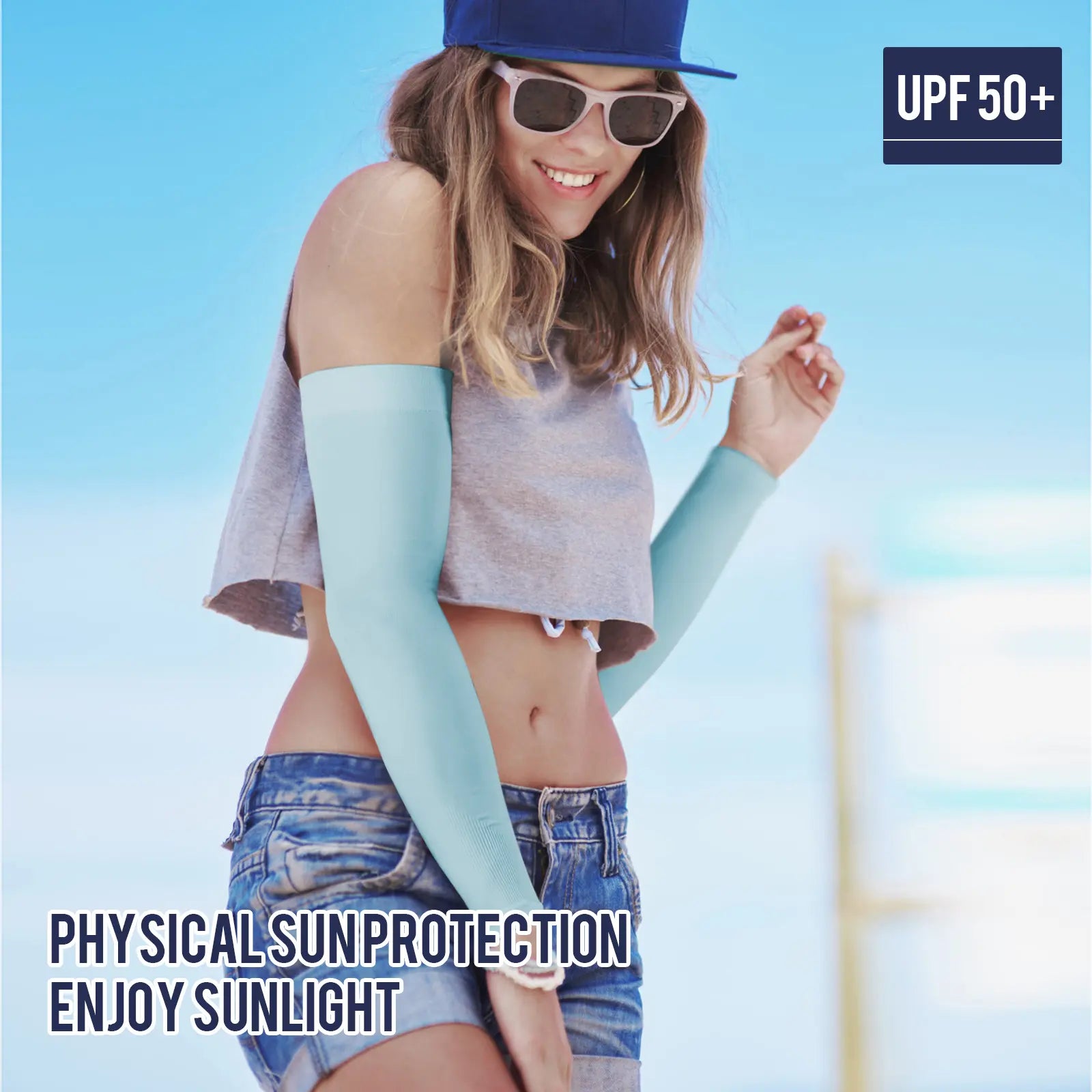 GOUNOD Sun Protection UV Arm Sleeves for Men Women Youth UPF 50+ Compression Cooling Football Sleeves FallFreshness Breast Cancer Awareness Month #Summervibes summerwins,summerwins,father'sdaygifts,campingessentials,campinggear