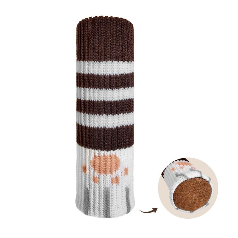 16/24 Piece Stretch Knit Chair Leg Socks for Scratch Protection on Hardwood Floors and Furniture