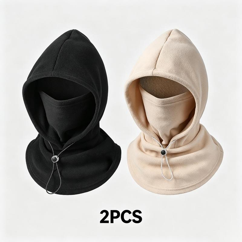 2-Piece Windproof Flannel Winter Hat and Face Mask Set