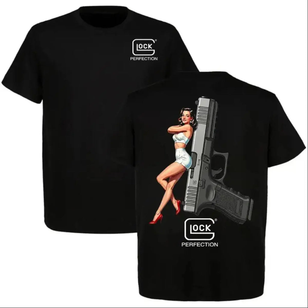 Vintage Tactical Gun Graphic T-Shirt for Men & Women