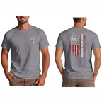Double-Sided 250th Anniversary American Flag T-Shirt 1776-2026 Patriotic Graphic Tee for Men