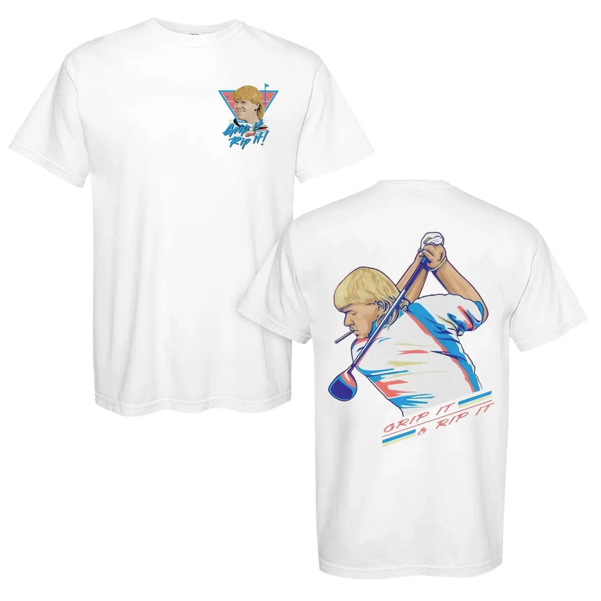 John Daly - Golf Of America 4th Of July Tshirt, Grip It And Rip It Golf Shirt, America Golf Tee, Men And Women, Classic Cotton, Menswear Top, Unisex, Graphic Tops