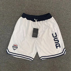 Men's 2-Pack Baggy Ice Silk Athletic Shorts, Loose-Fit with USA Letters All Over Print, Elastic Waist, Quick-Dry for Basketball & Gym, Machine Washable Men's Shorts, Fashion Apparel, Baggy Shorts