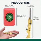 Shooting Game Mini Toothpick Gun With Foam Target - Fun Finger Dispenser, Great For Fall Festivals, Holidays And Birthday Parties, Great For Indoor Decoration Toy Grab. Entertainment Steel