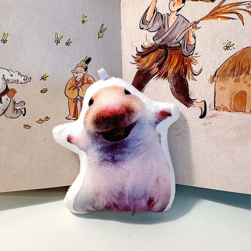 Funny Talking Brian Dog Keychain Toy Gag Gifts White Elephant Gifts Perfect Valentine's Day Gift for the Chocolate Lover