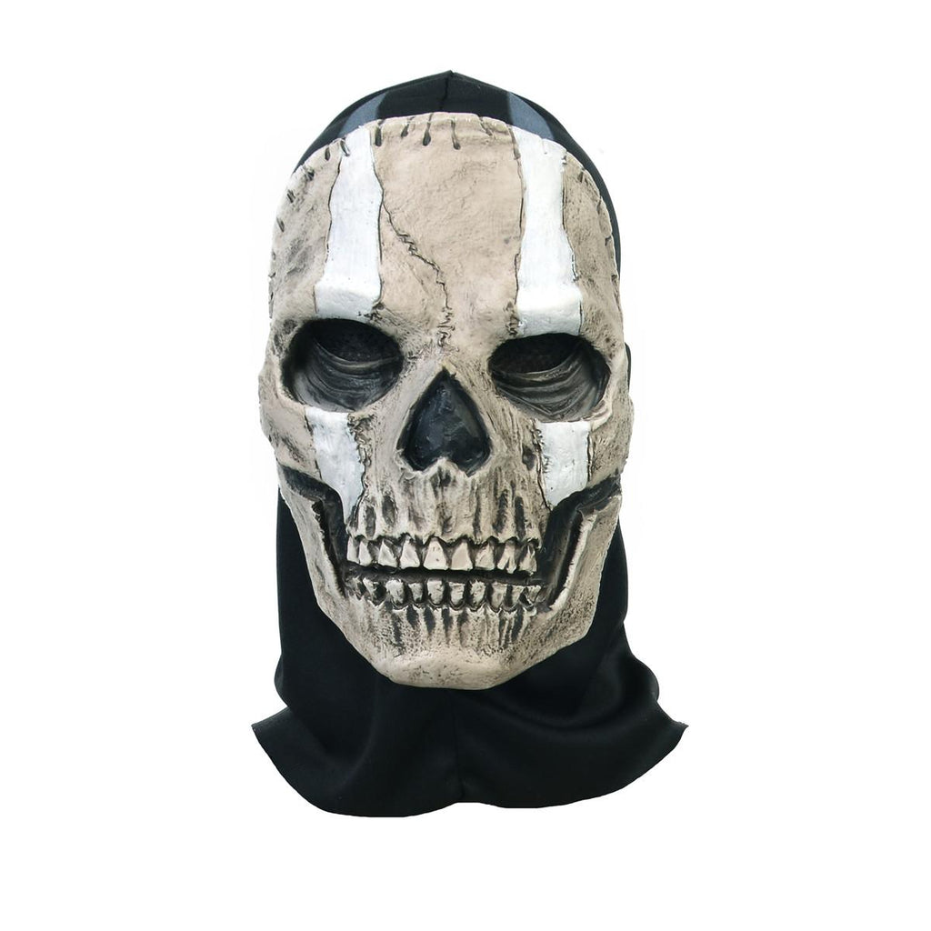 Realistic Creepy Halloween Skull Mask (Spooky Ghost Skeleton Headgear Prop)