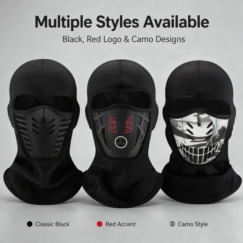 Unisex Fleece Full Face Balaclava Ski Mask - Windproof, Anti-Haze, Soft Sports & Outdoor Hat, Motorcycle Accessory for Skiing, Winter Activities