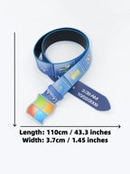 Unisex Y2K Retro Windows Vista Belt, Four-Color Logo Alloy Buckle, Vintage Computer Desktop Print PU Waist Belt, Statement Belt, Printed Belt, PU Leather Belt