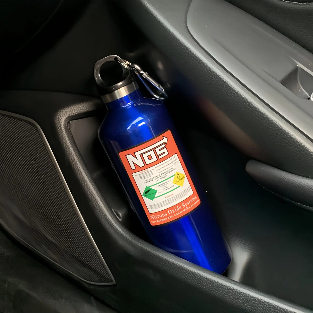 Car NOS Water Bottle, 1 Count 500ML Stainless Steel Water Bottle, Car Water Cup, Car Interior Accessories for Men & Women #GLOBAL PICKS