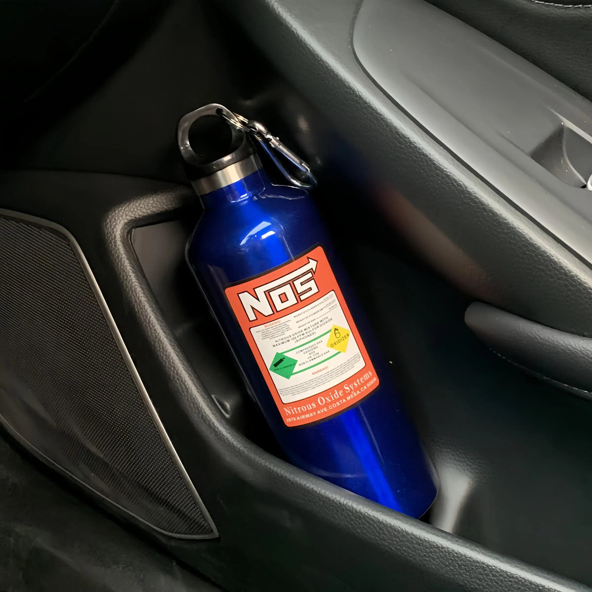 Car NOS Water Bottle, 1 Count 500ML Stainless Steel Water Bottle, Car Water Cup, Car Interior Accessories for Men & Women #GLOBAL PICKS