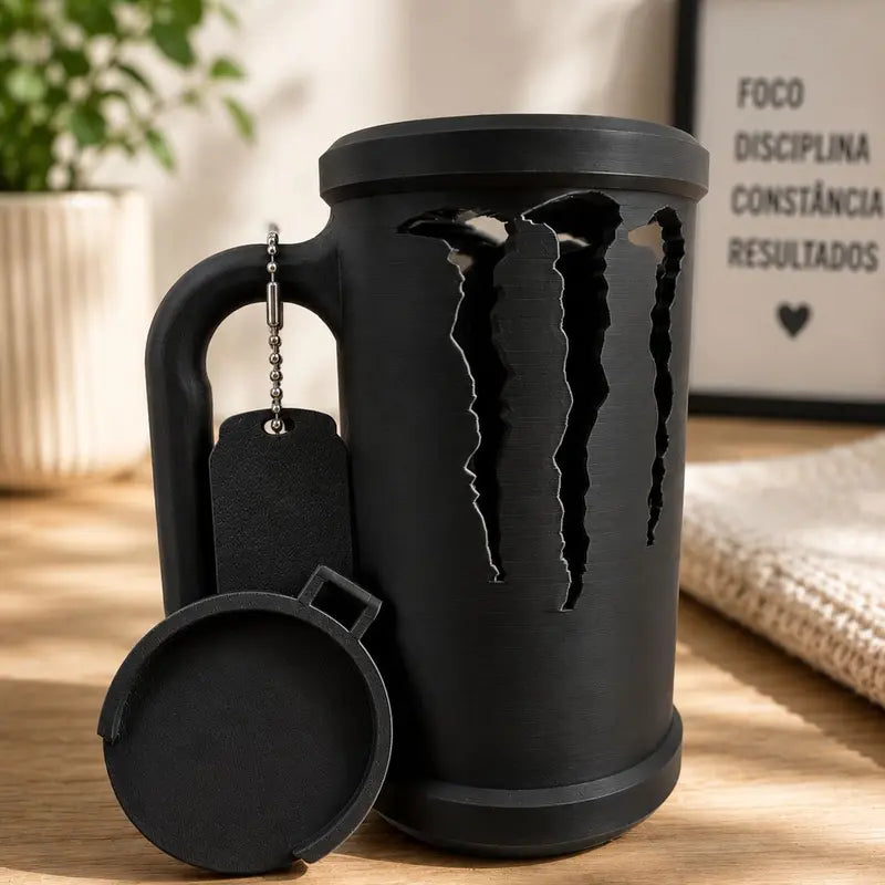 Can Holder with Handle & Keychain – Cute Glow Design kit
