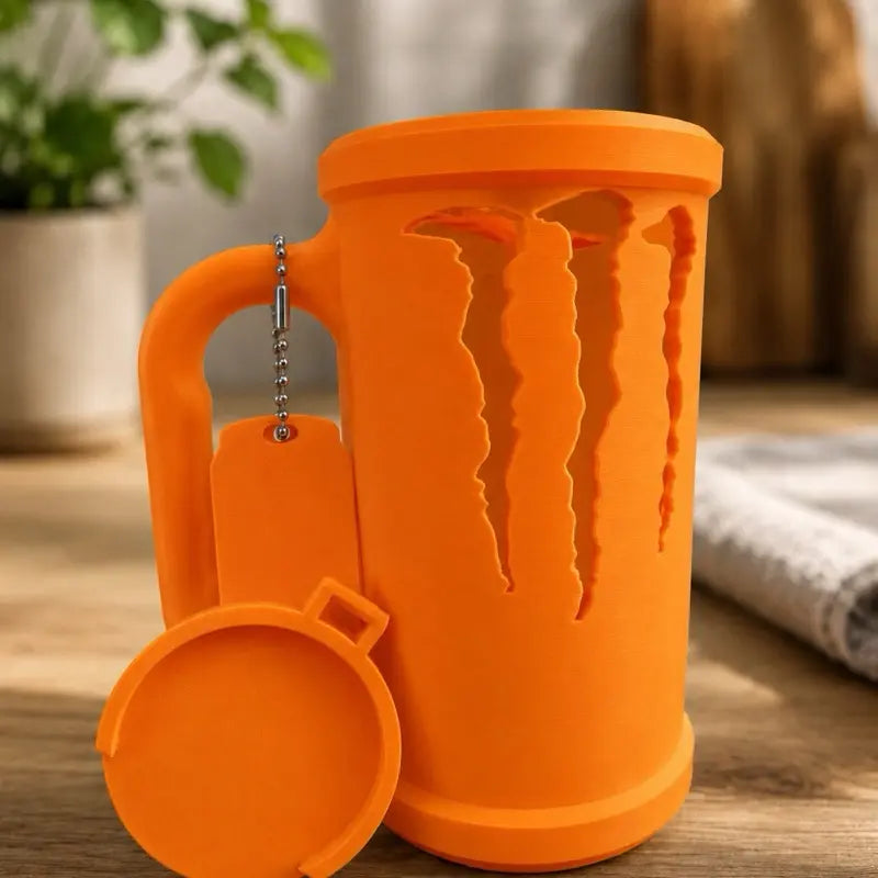 Can Holder with Handle & Keychain – Cute Glow Design kit
