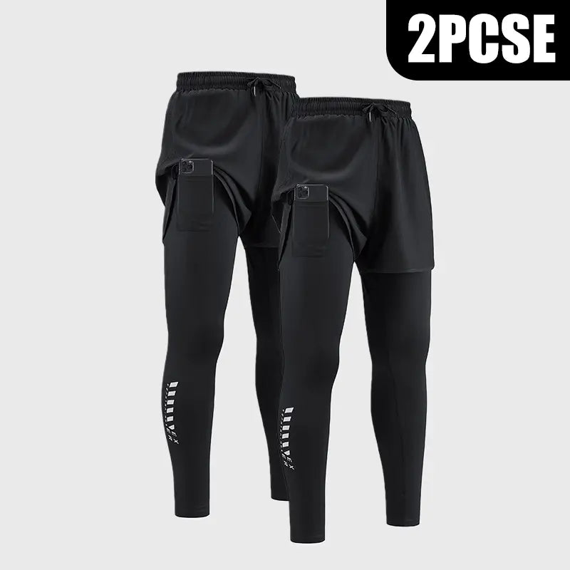 Men's 2-in-1 Compression Shorts | Lightweight Breathable Running Shorts