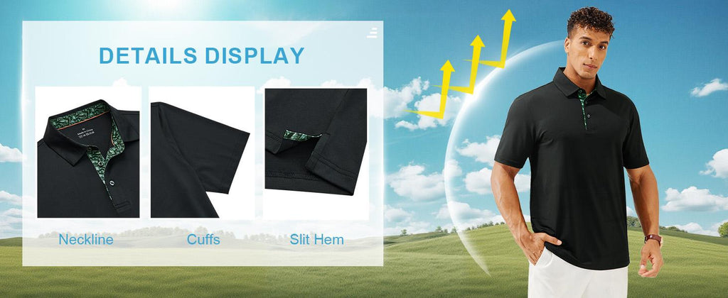 AMZPURE Men's 3-Pack Polo Shirts, Casual Short Sleeve Solid Cotton Menswear Tops, Soft Breathable Comfort Fit for Work and Golf sohochic style