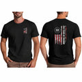Double-Sided 250th Anniversary American Flag T-Shirt 1776-2026 Patriotic Graphic Tee for Men