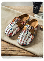 Men's Bohemian Print Mules, Mule Slides, Comfortable Slip-On Sandals, Adjustable Buckle, Soft Insole, Ideal for Daily Wear, Casual Footwear