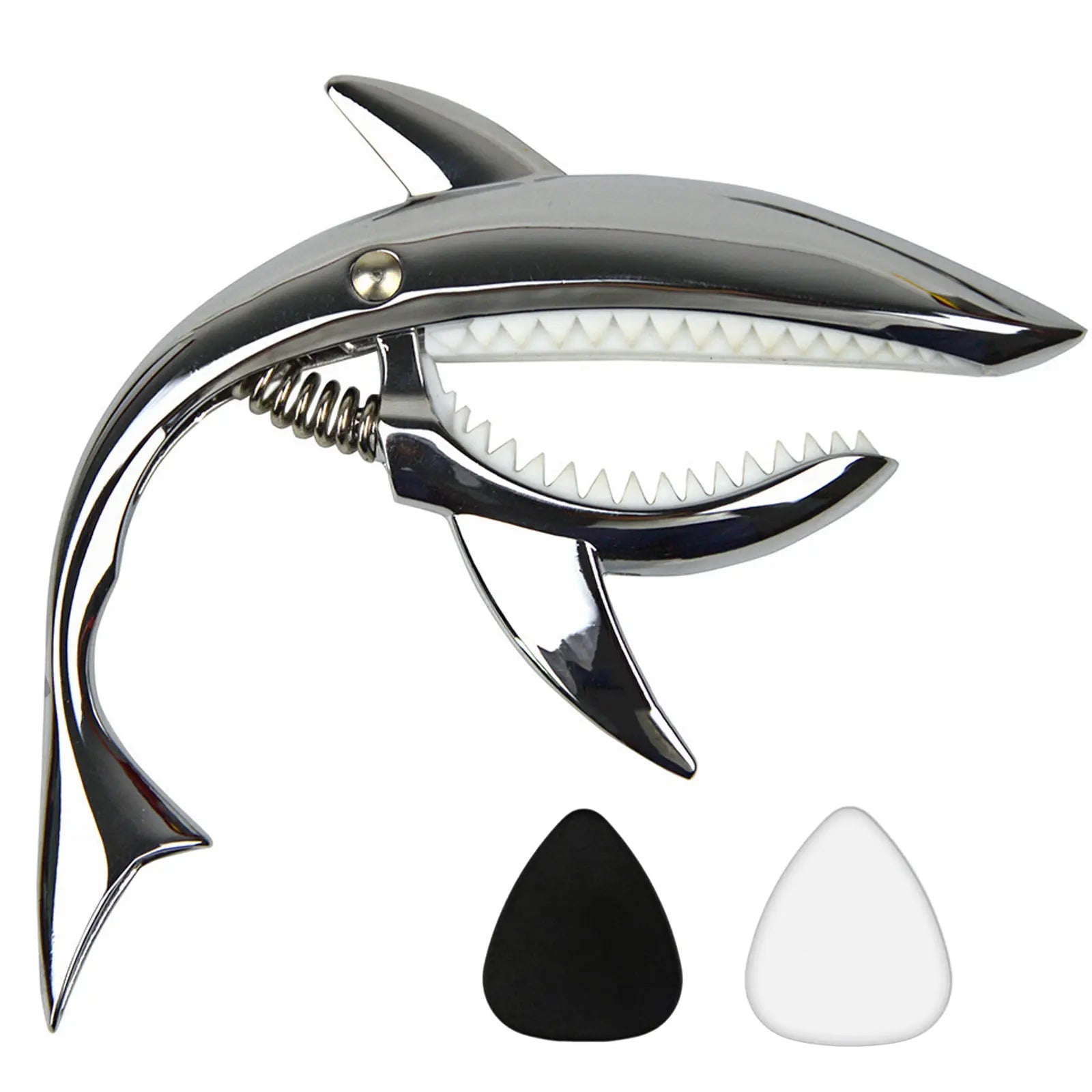 Zinc Alloy Shark Guitar Capo for Acoustic Electric