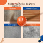 Interactive Dog  Dog Balls, 2.7inMoving Dog Ball, Durable Motion Activated Automatic Rolling Ball , USB Rechargeable outdoor pet toy-GTTQ