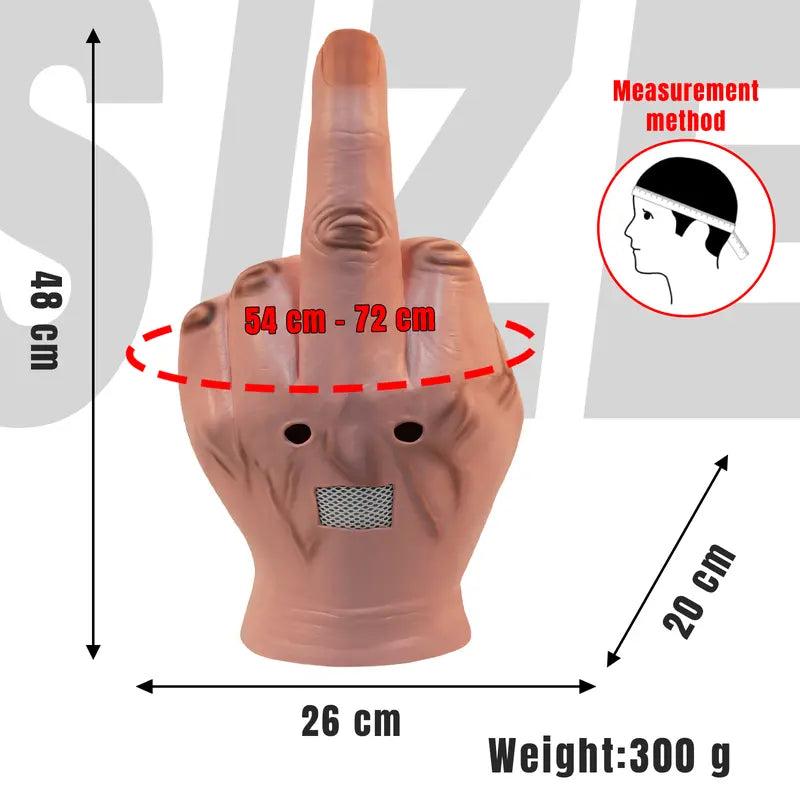 Adult Funny Finger Head Mask for Halloween Costume Parties