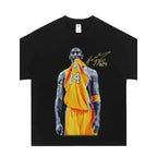 Men's Vintage Kobe Bite Character Cotton Short-Sleeve T-Shirt