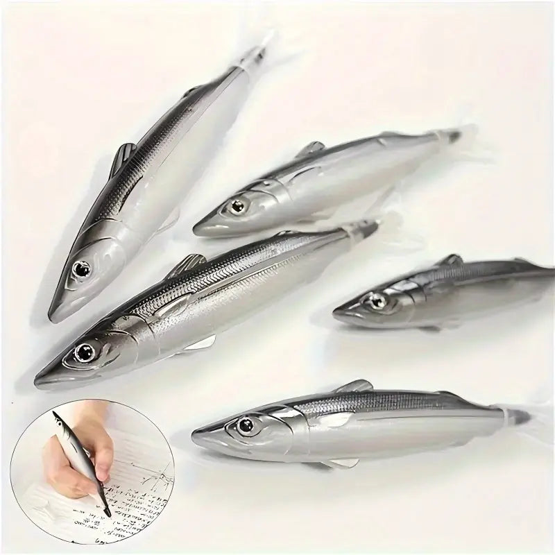 Fish Shaped Ballpoint Pen, 1/3 Pcs Cute Ocean Fish Ballpoint Pen, Creative Salty Fish Simulation Pen, Pens for Students and Adults, Gift Pen