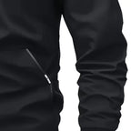 Men's Zip-Up Pilot Jacket with Pockets and Letter Embroidery