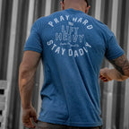Pray Hard. Lift Heavy. Stay Deadly. Men's T-Shirt