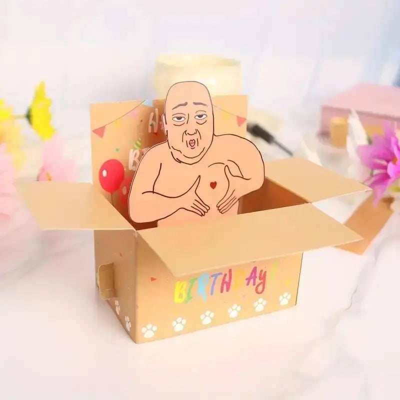 3D Popup Birthday Card, Funny Interactive Art Greeting Card with Character Design - Sports, Gaming Fan Shop Gift for Friends, Birthday Cards
