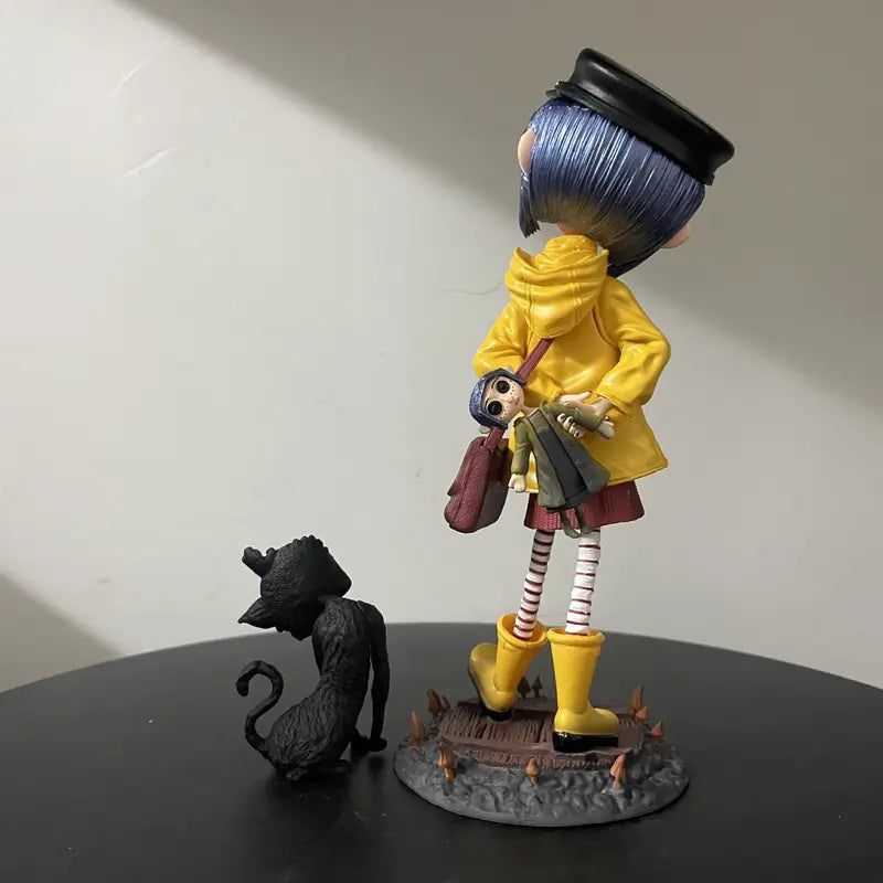 Ghost Mom Caroline + Cat Q Version Standing Model, Desktop Decorative Figure, collectible figures, Anime Boxed Handmade Toy, Perfect Gift for Collectors