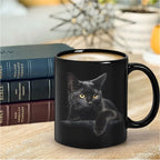 Black Cat Ceramic Funny Coffee Mug