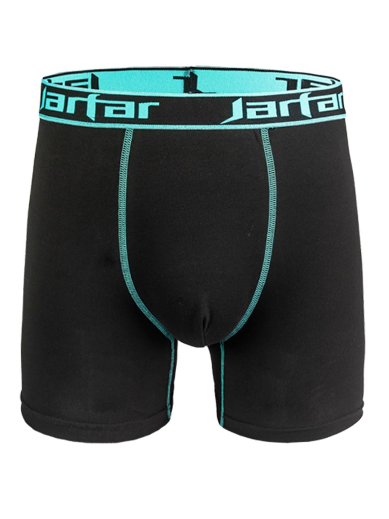 Men's Letter Tape Boxer Brief, Casual Comfy Breathable Underwear for Daily Wear, Men's Underwear for All Seasons