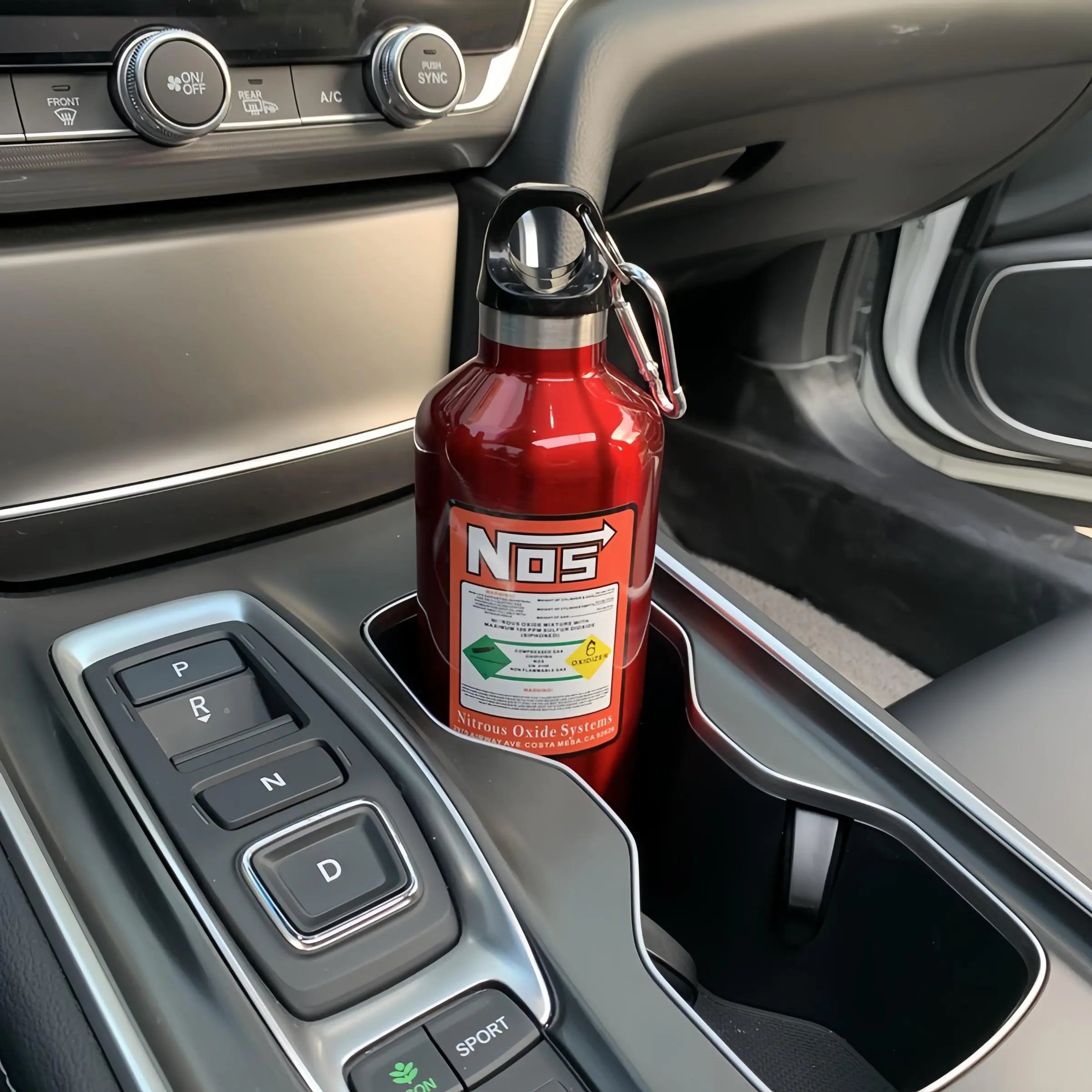 Car NOS Water Bottle, 1 Count 500ML Stainless Steel Water Bottle, Car Water Cup, Car Interior Accessories for Men & Women #GLOBAL PICKS