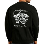 Laugh with Many, Don’t Trust Any Skulls Print Men's T-Shirt, Gift For Him, Gift For Her, Trending Shirt