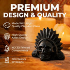 Screaming Aztec Death Whistle by Parsin, Handmade Unique & Loudest Authentic Human Sounding Whistle, Natural Pottery Whistle with Storage Bag, Suitable for Fun Activities & Pranks