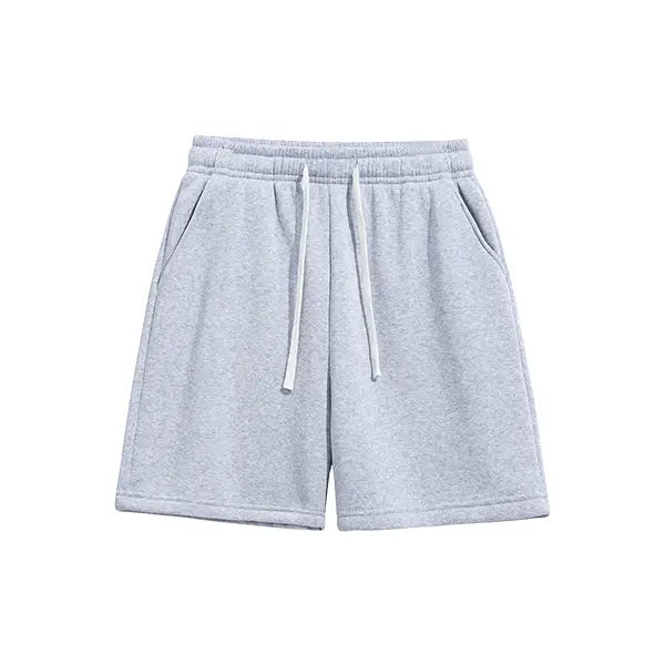 4-pack summer men’s shorts with a simple pocket design—versatile casual athletic shorts for everyday wear, featuring a drawstring waist for comfort.summervibes