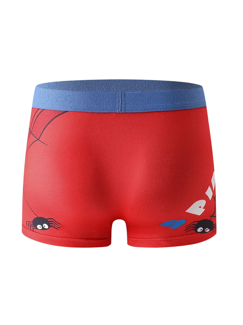 5-Pack Boys Spider Cartoon Print Comfortable Casual Streetwear Underwear Set