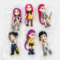6-Piece Anime Figurine Set - 3.94" Collectible Toy Models (Bagged)
