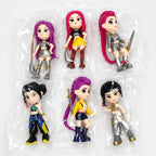 6-Piece Anime Figurine Set - 3.94" Collectible Toy Models (Bagged)