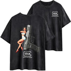 Vintage Tactical Gun Graphic T-Shirt for Men & Women