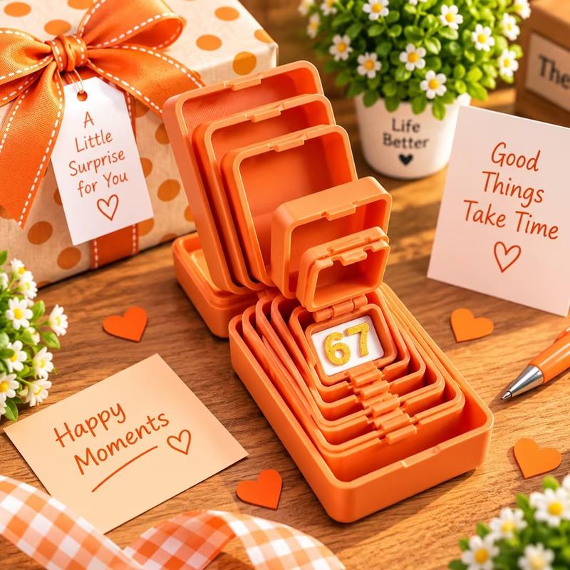67 Surprise Nesting Gift Box, Multi-Layer 3D Printed Prank Box, Funny Unboxing Gift for Kids & Teens, Birthday Party & Holiday Gag Gift
