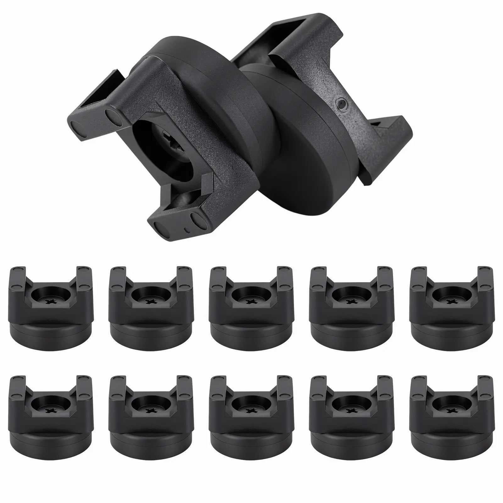 GJAHSH Heavy-Duty Magnetic Cable Tie Mounts, 22mm Magnetic Zip Tie Mount Bases, 22lbs Strong Magnetic Wire Holders and Cable Organizers for Home, Office, Marine, and Electrical Wire Management