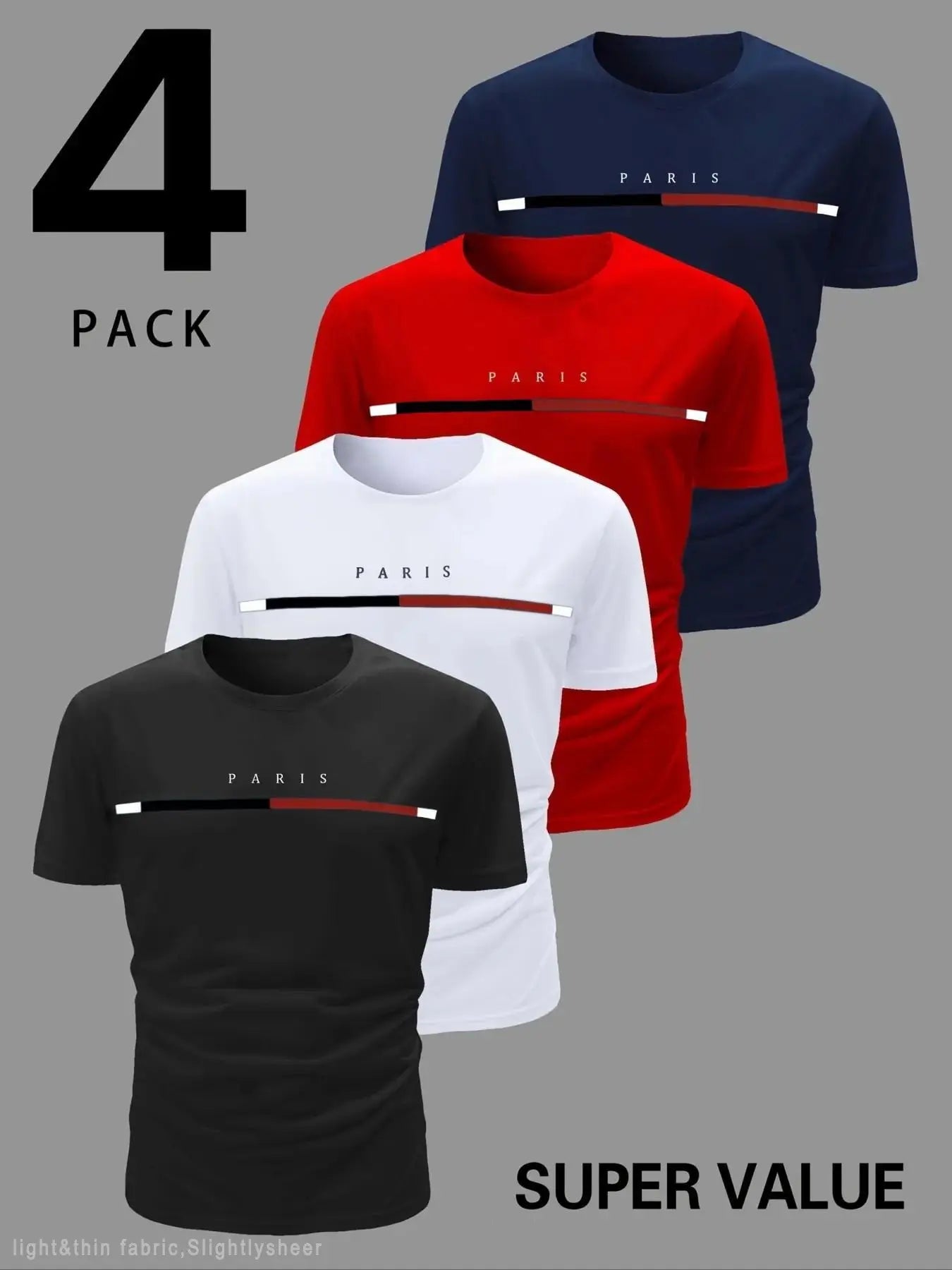 Men's Quick-Dry Sport T-Shirt Set | Breathable Round Neck Gym Training Tops