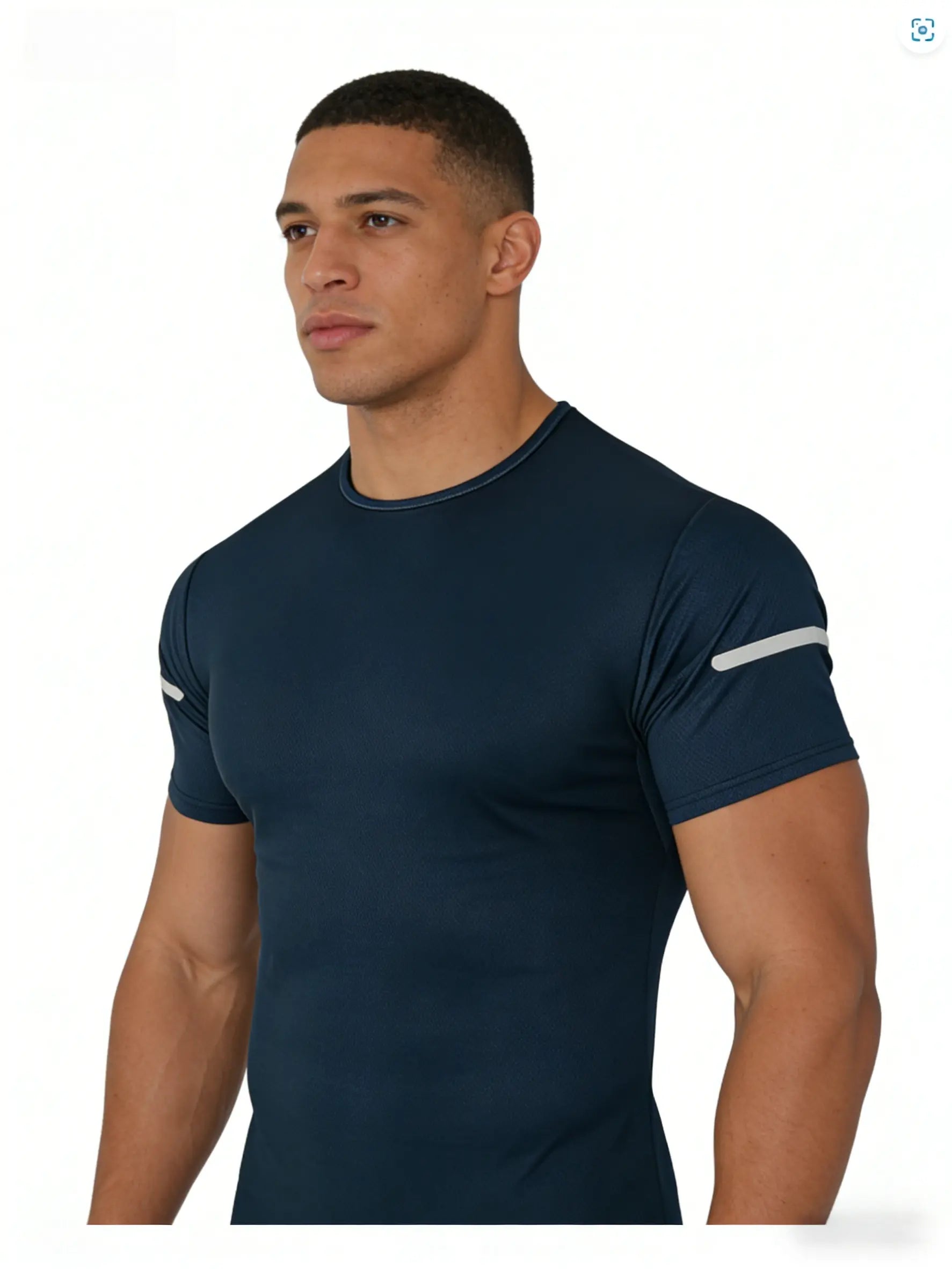 7PCS Men's Print Reflective Stripe  Sports T-Shirts, Quick Drying Breathable Round Neck T-shirt,Casual Tops for Workout Running, Gym Tees, Men's Sportswear for Summer  Running Shirts, Moisture-Wicking T-Shirts, Gym Workout Short Sleeve Shirts