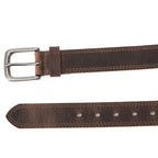 Men's 100% Leather Heavy Duty Belt with Buckle - Adjustable Fit Casual/Work Jeans Belt, Durable Fashion Accessory, Gifts for Adults (Birthday, Father's Day),sohochic