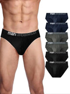 Men's Letter-Tape Solid-Color Briefs for Daily Wear, Casual Men's Underwear for All Seasons, Soft Comfy Undergarments, Soft Breathable Briefs, Casual Fitted Briefs