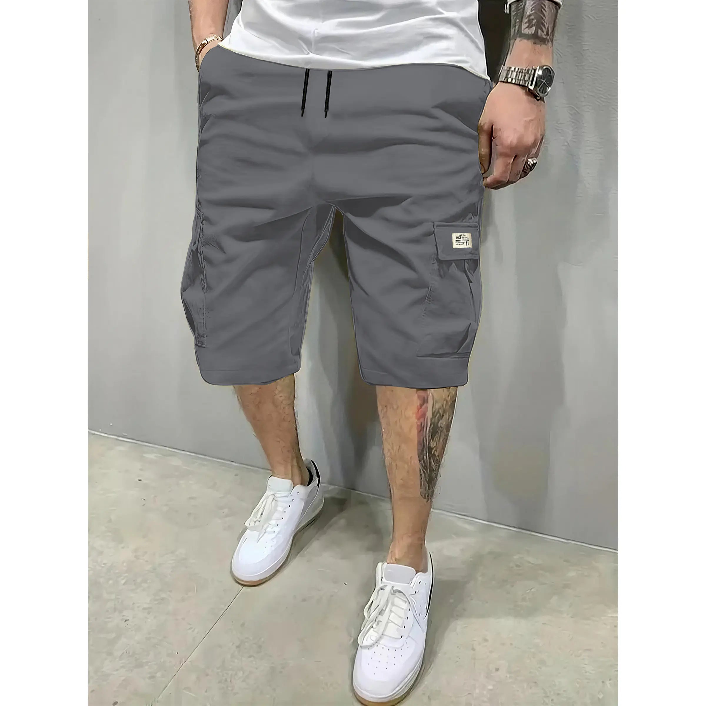 Men's 3-Piece Fitted Casual Shorts Set