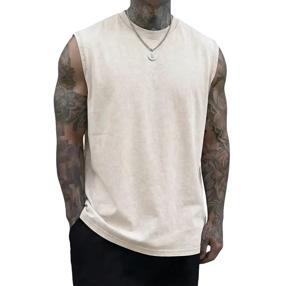 Unisex 3-Pack Vintage Heavyweight Cotton Tank Tops